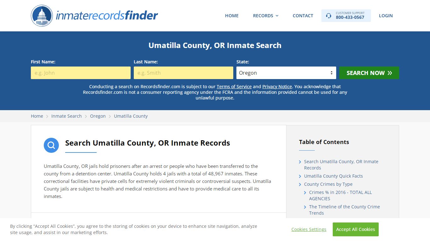 Umatilla County, OR Inmate Lookup & Jail Records Online